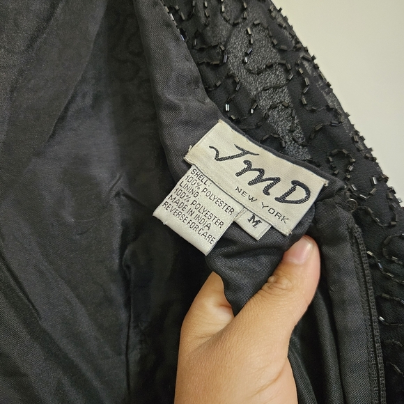 Vintage Beaded Y2K Night Out Dress Size Medium - Picture 9 of 10